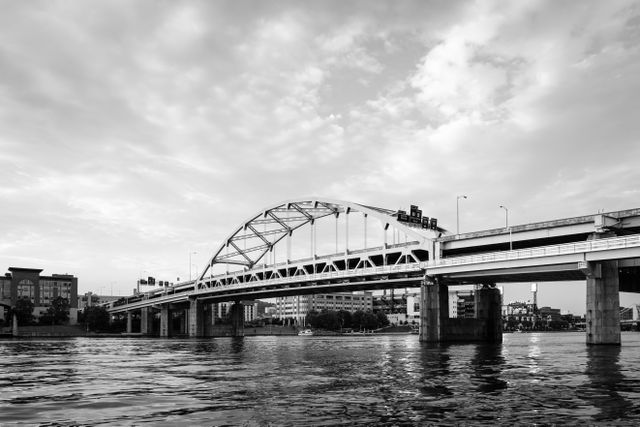 The Fort Duquesne bridge in Pittsburgh.