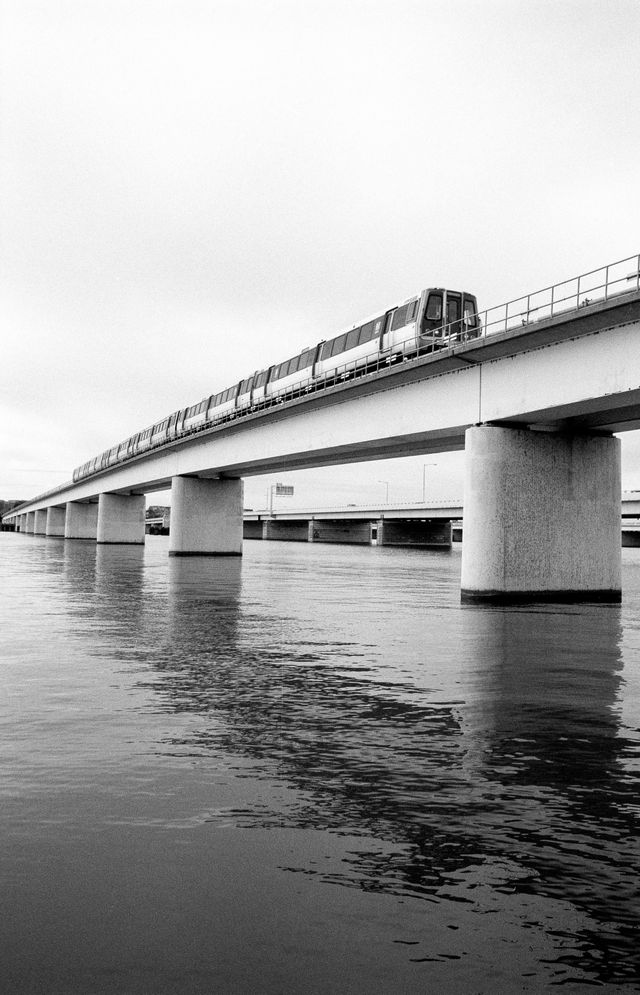 A Metro train over the Potomac.