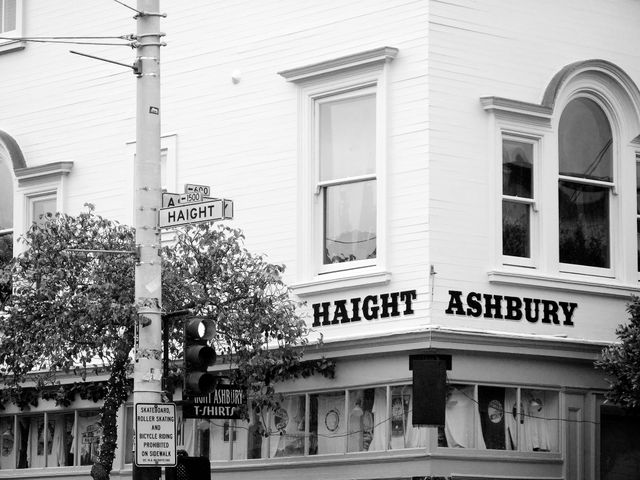 Corner of Haight & Ashbury.