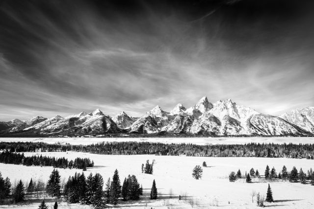 The Tetons, seen from the Teton Point Turnout.