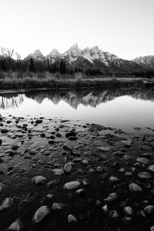 The Snake River and the Tetons, seen from Schwabacher Landing.