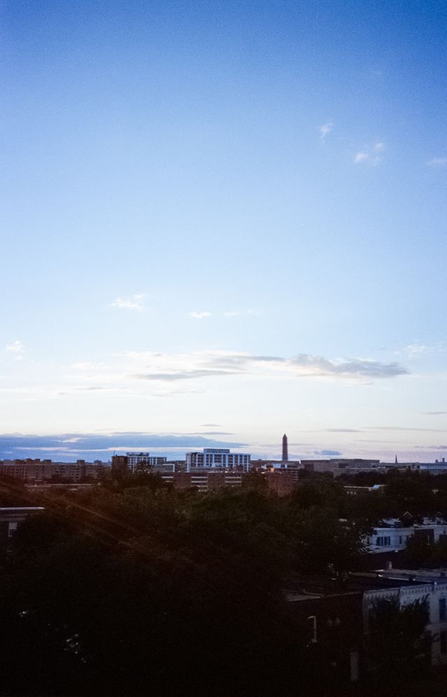 Washington Monument, from Nationals Park.