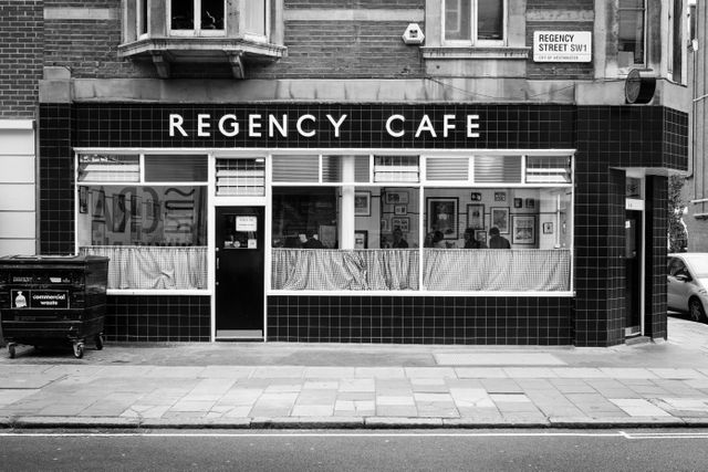 Regency Cafe, in Westminster.