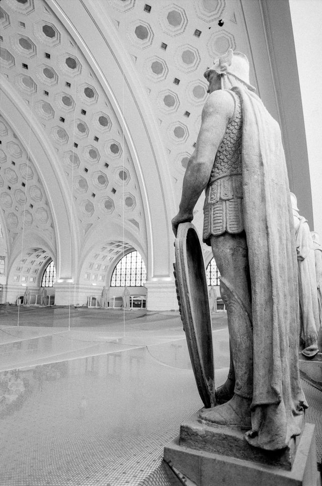 Statues at Union Station, Washington, DC.