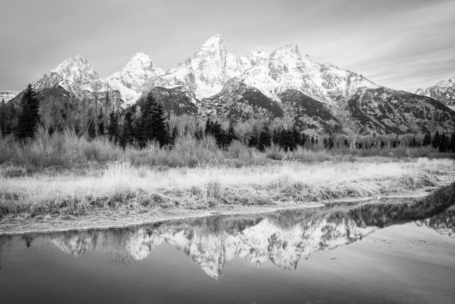 The Teton Range, seen from Schwabacher Landing.