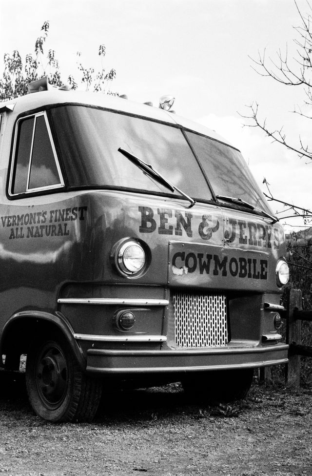 The Ben & Jerry Cowmobile.