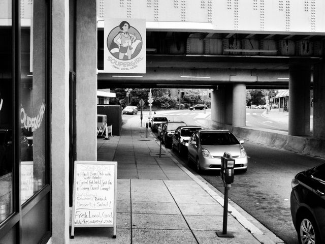 Carroll St. NW, under the Takoma Metro Station, Washington, DC.