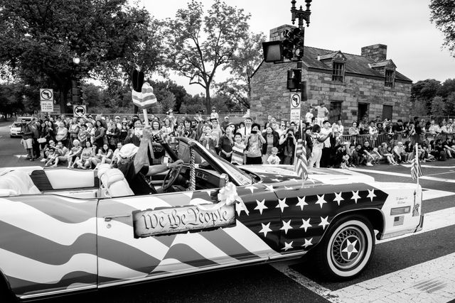 The Spirit of 76 El Dorado, driving on the Independence Day Parade in Washington, DC.