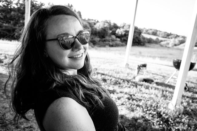 Kate, at a farm party near Orange, Virginia.