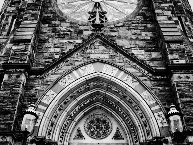 Close-up of St. Patrick’s Catholic Church, Washington, DC.