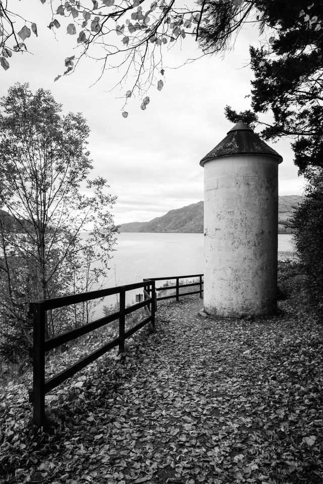 A small silo along the shores of Loch Ness.