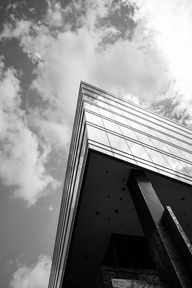 Looking up at a building on G street & 10th street NW, Washington.